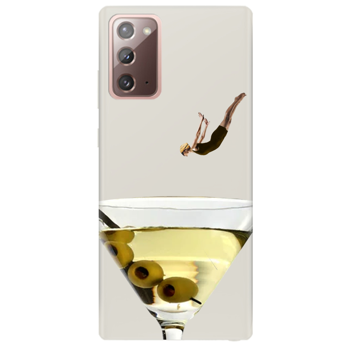 Чохол для Samsung Galaxy Note 20 напівпрозорий матовий soft touch Пірнай з головою - фото 1 - Чохли для телефонів