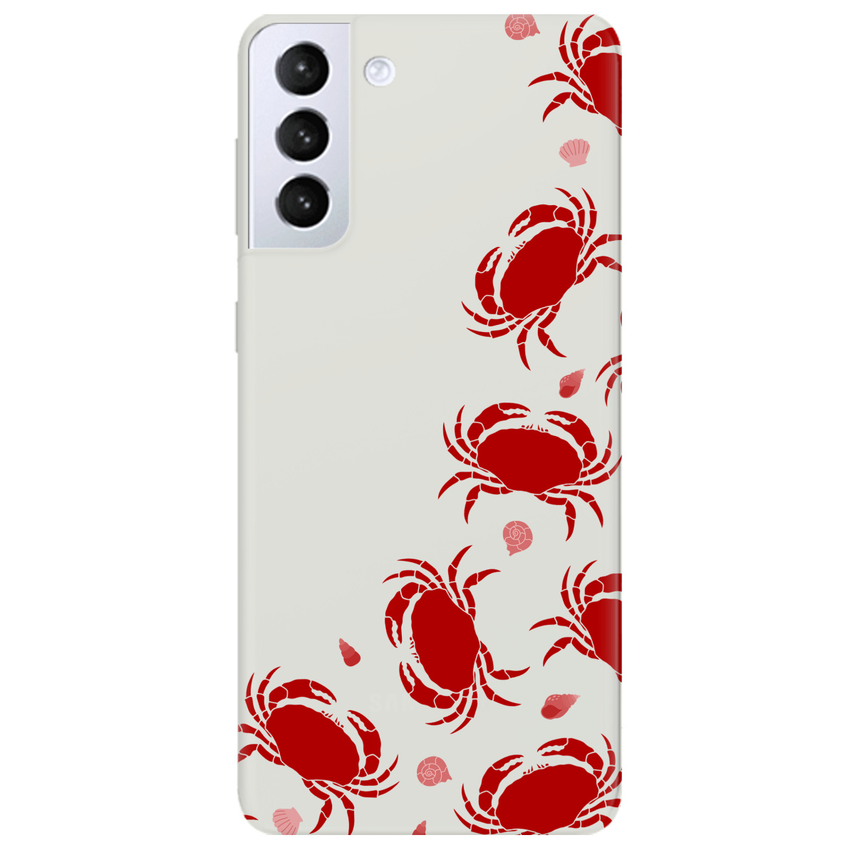 Чехол для Samsung Galaxy S21 полупрозрачный матовый soft touch Крабовое побережье - фото 1 Чехол для Samsung Galaxy S21 полупрозрачный матовый soft touch Крабовое побережье - фото 1 - Чехлы для телефонов