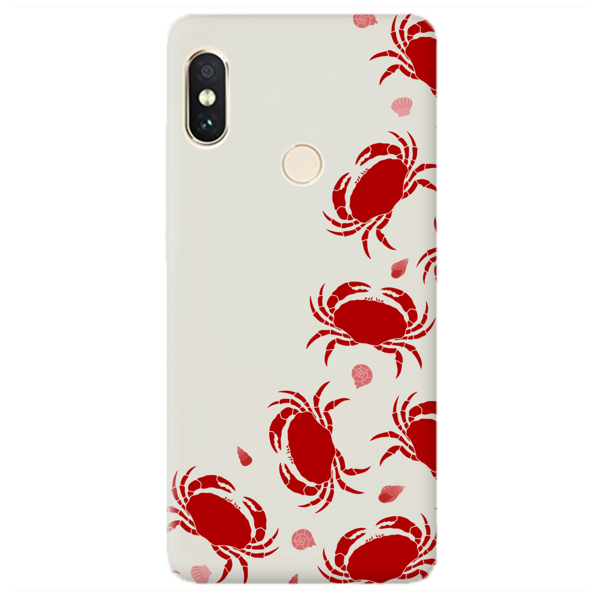 Чехол для Xiaomi Redmi Note 5 полупрозрачный матовый soft touch Крабовое побережье - фото 1 - Чехлы для телефонов