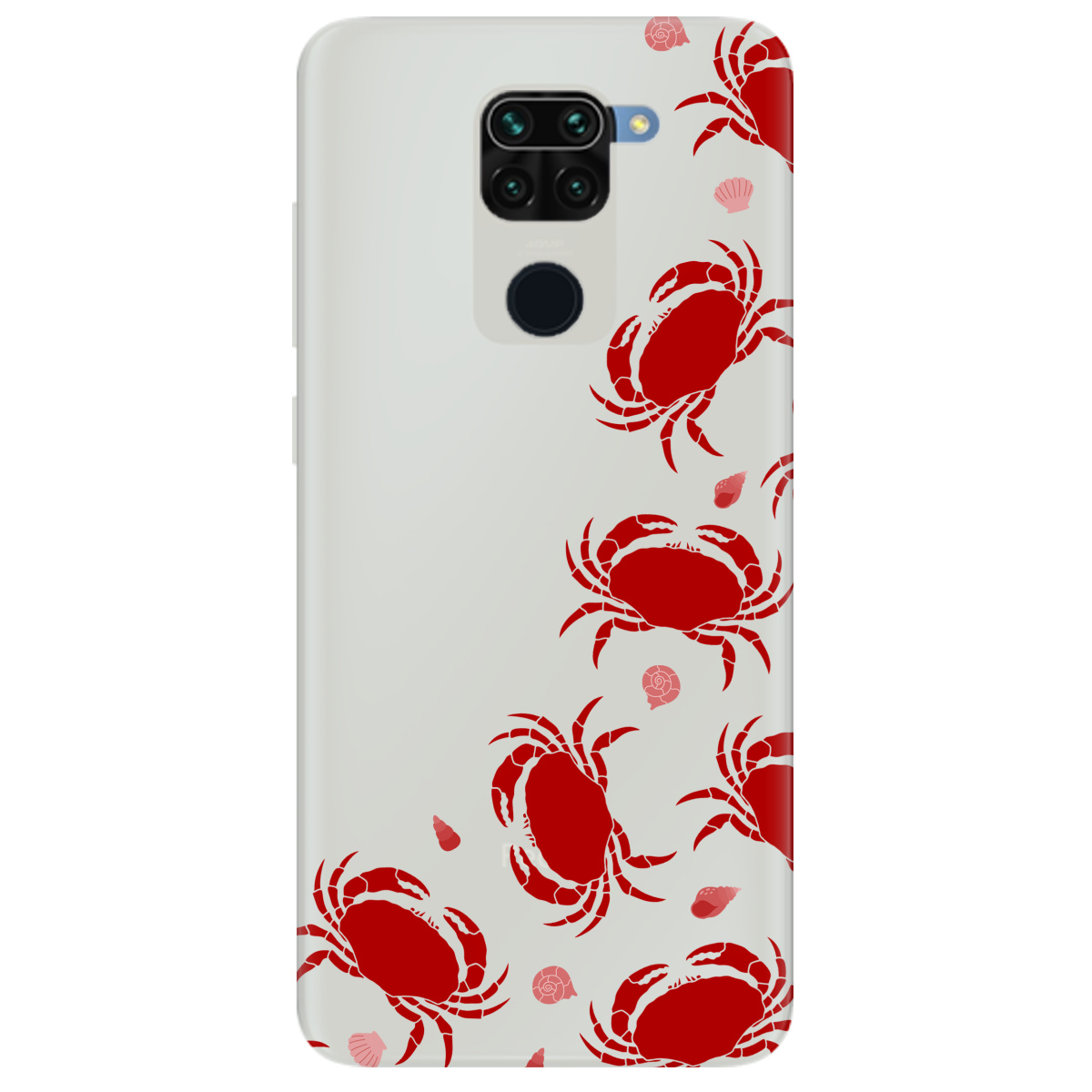 Чехол для Xiaomi Redmi Note 9 полупрозрачный матовый soft touch Крабовое побережье - фото 1 Чехол для Xiaomi Redmi Note 9 полупрозрачный матовый soft touch Крабовое побережье - фото 1 - Чехлы для телефонов
