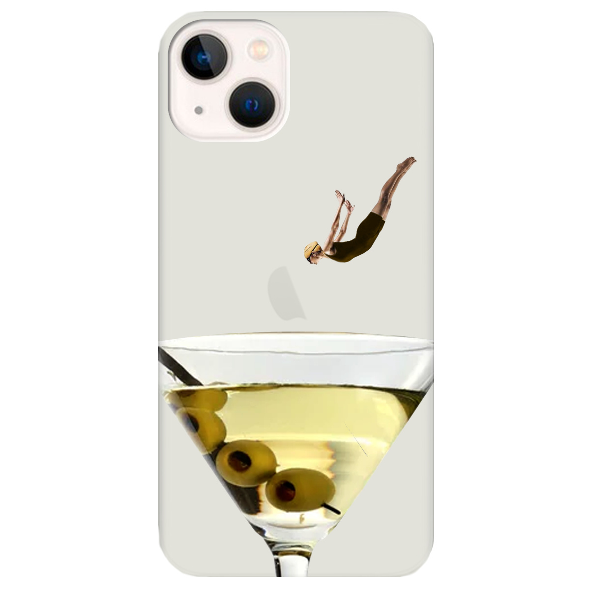 Чохол для Apple iPhone 13 Mini напівпрозорий матовий soft touch Пірнай з головою - фото 1 - Чохли для телефонів