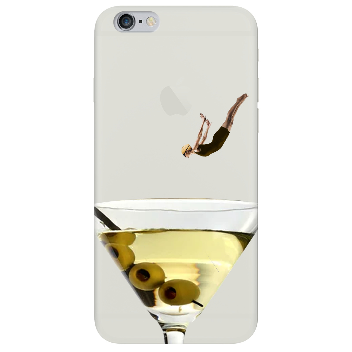 Чохол для Apple iPhone 6/6S напівпрозорий матовий soft touch Пірнай з головою - фото 1 Чохол для Apple iPhone 6/6S напівпрозорий матовий soft touch Пірнай з головою - фото 1 - Чохли для телефонів