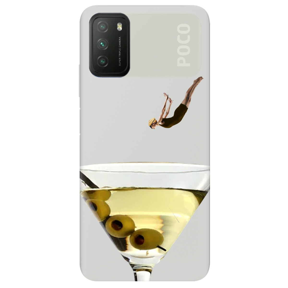 Чохол для Xiaomi Poco M3 напівпрозорий матовий soft touch Пірнай з головою - фото 1 - Чохли для телефонів