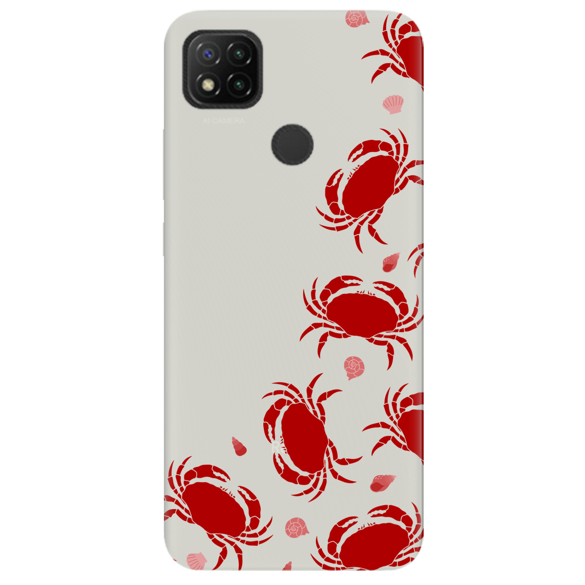 Чохол для Xiaomi Redmi 10A напівпрозорий матовий soft touch Крабове узбережжя - фото 1 - Чохли для телефонів