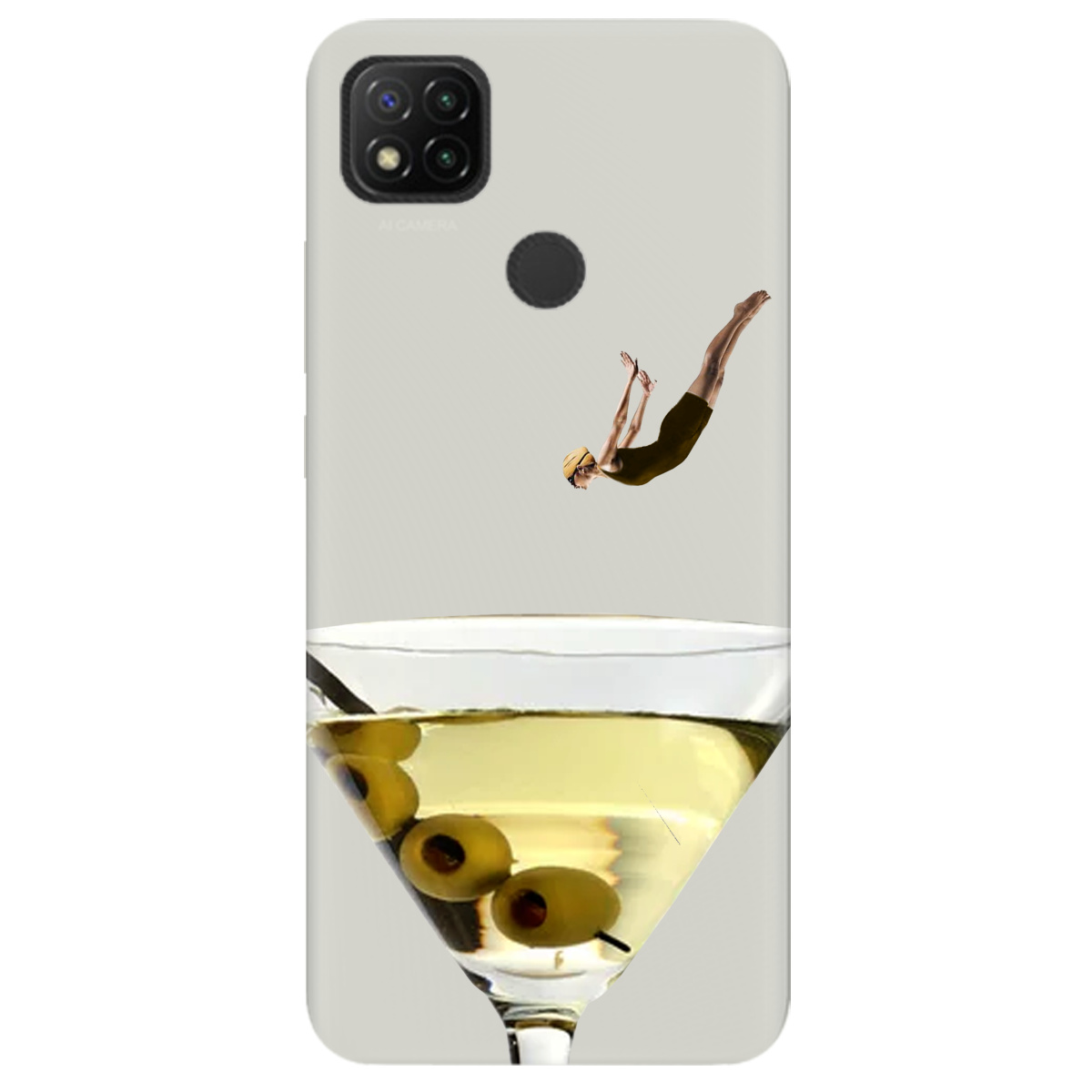 Чехол для Xiaomi Redmi 10A полупрозрачный матовый soft touch Ныряй с головой - фото 1 - Чехлы для телефонов