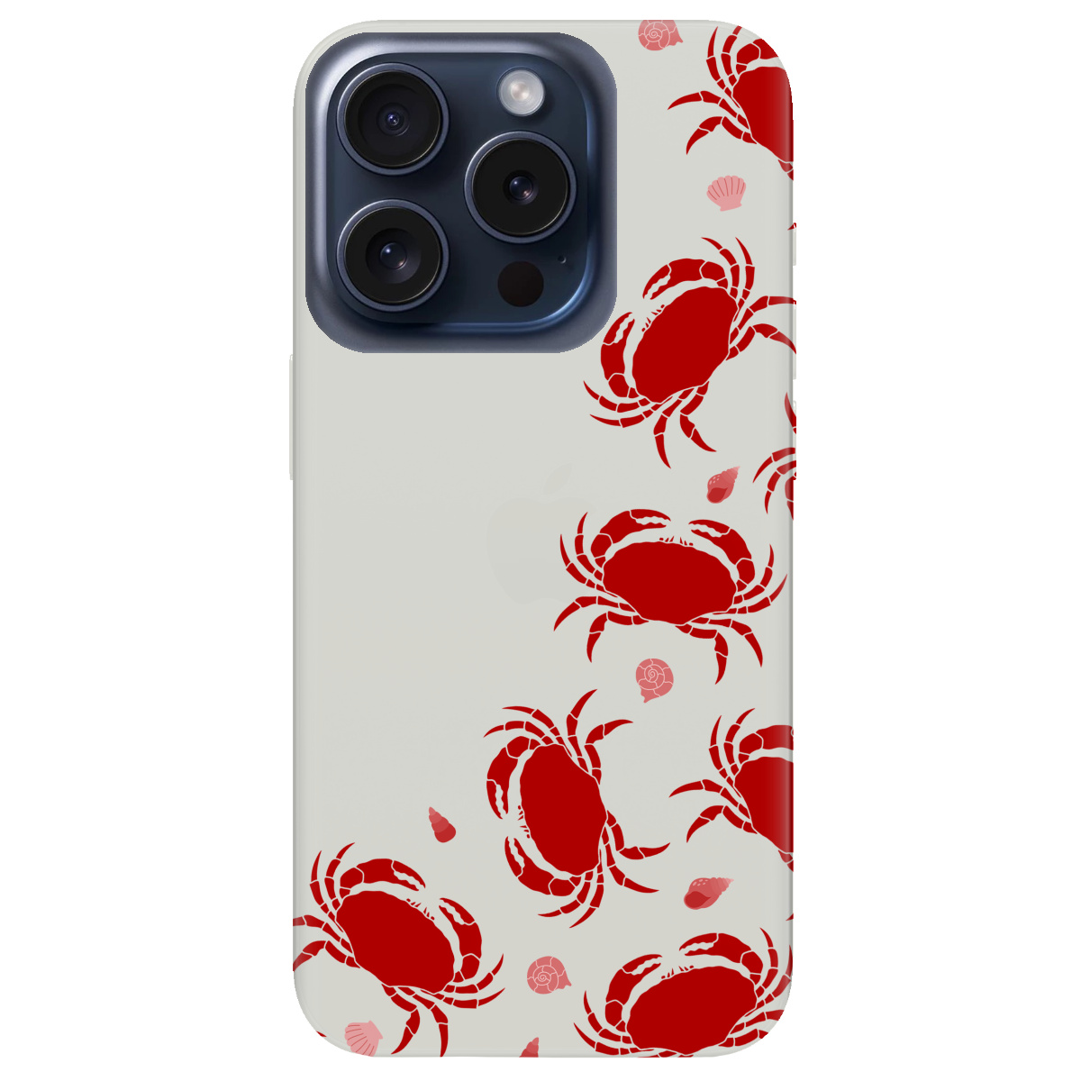 Чехол для Apple iPhone 15 Pro полупрозрачный матовый soft touch Крабовое побережье - фото 1 Чехол для Apple iPhone 15 Pro полупрозрачный матовый soft touch Крабовое побережье - фото 1 - Чехлы для телефонов