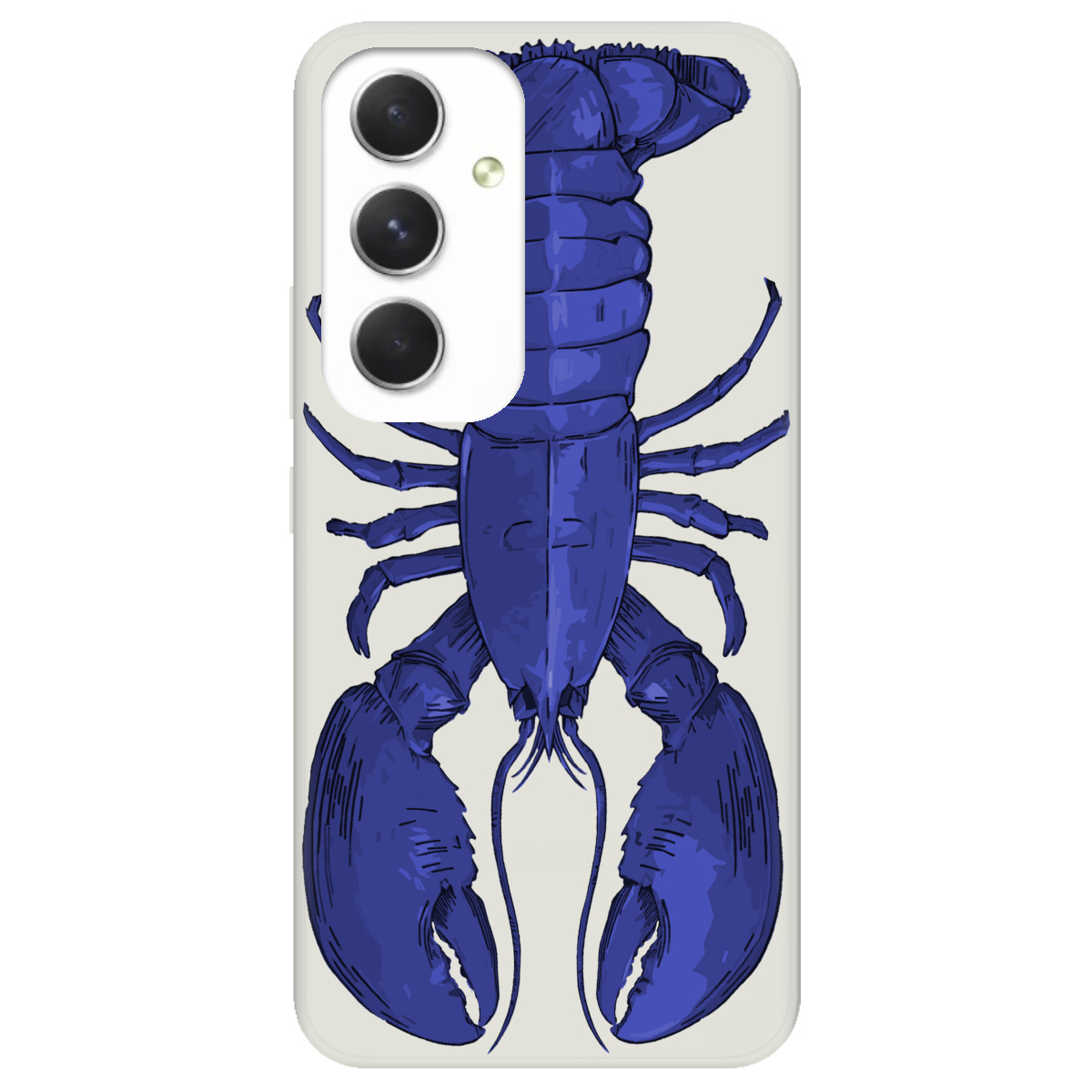 Чехол для Samsung Galaxy A54 полупрозрачный матовый soft touch Синий лобстер - фото 1 Чехол для Samsung Galaxy A54 полупрозрачный матовый soft touch Синий лобстер - фото 1 - Чехлы для телефонов