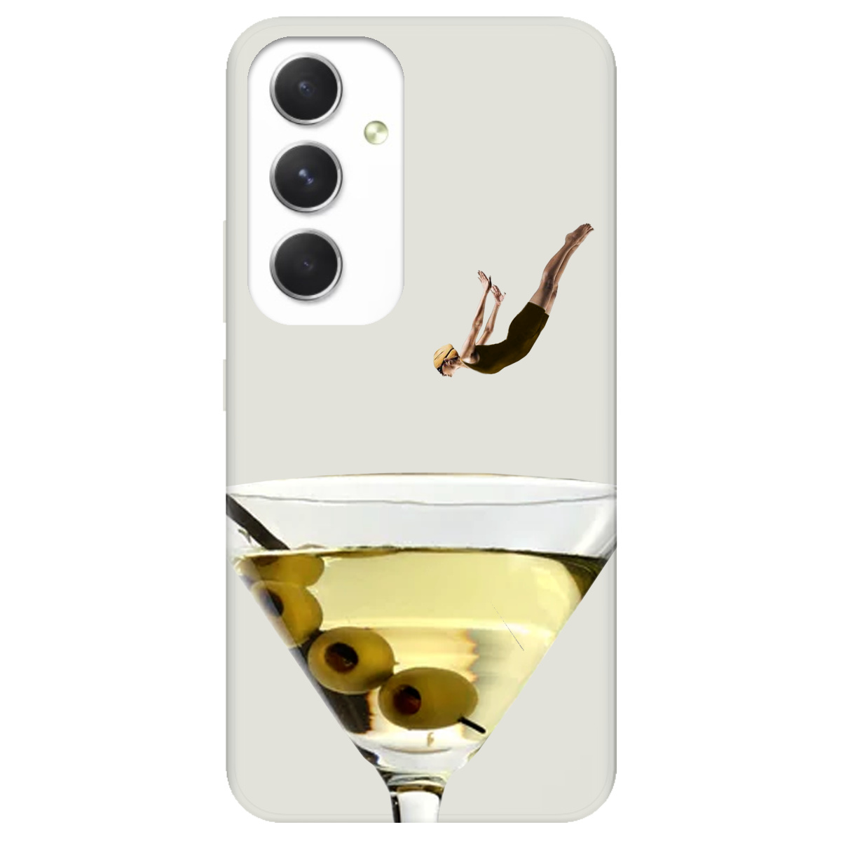 Чехол для Samsung Galaxy A54 полупрозрачный матовый soft touch Ныряй с головой - фото 1 - Чехлы для телефонов