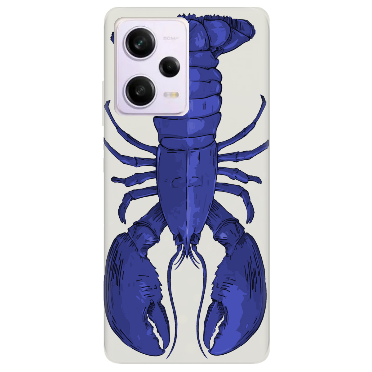 Чохол для Xiaomi Poco X5 Pro 5G напівпрозорий матовий soft touch Синій лобстер - фото 1 - Чохли для телефонів