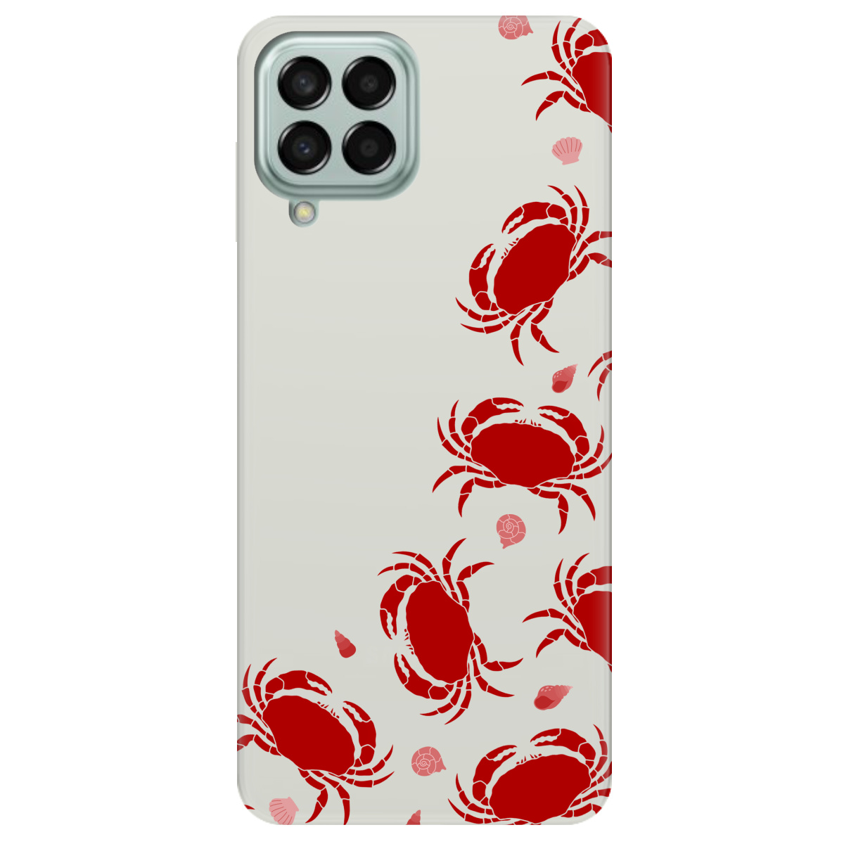 Чехол для Samsung Galaxy M53 полупрозрачный матовый soft touch Крабовое побережье - фото 1 Чехол для Samsung Galaxy M53 полупрозрачный матовый soft touch Крабовое побережье - фото 1 - Чехлы для телефонов