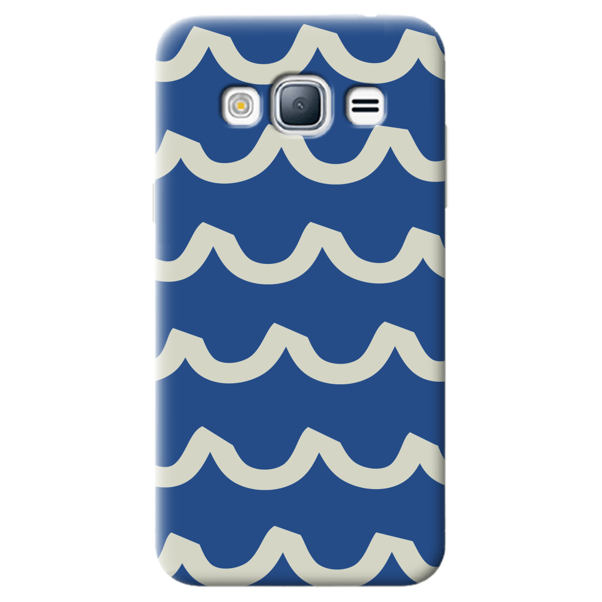 Чехол для Samsung Galaxy J3 2016 полупрозрачный матовый soft touch Контур волны - фото 1 - Чехлы для телефонов