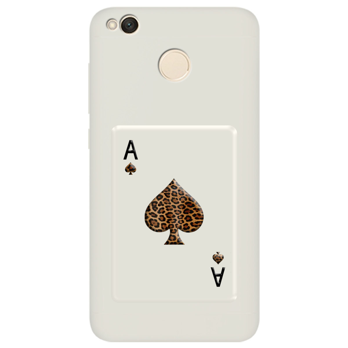 Чехол для Xiaomi Redmi 4X полупрозрачный матовый soft touch Карта хищника - фото 1 - Чехлы для телефонов