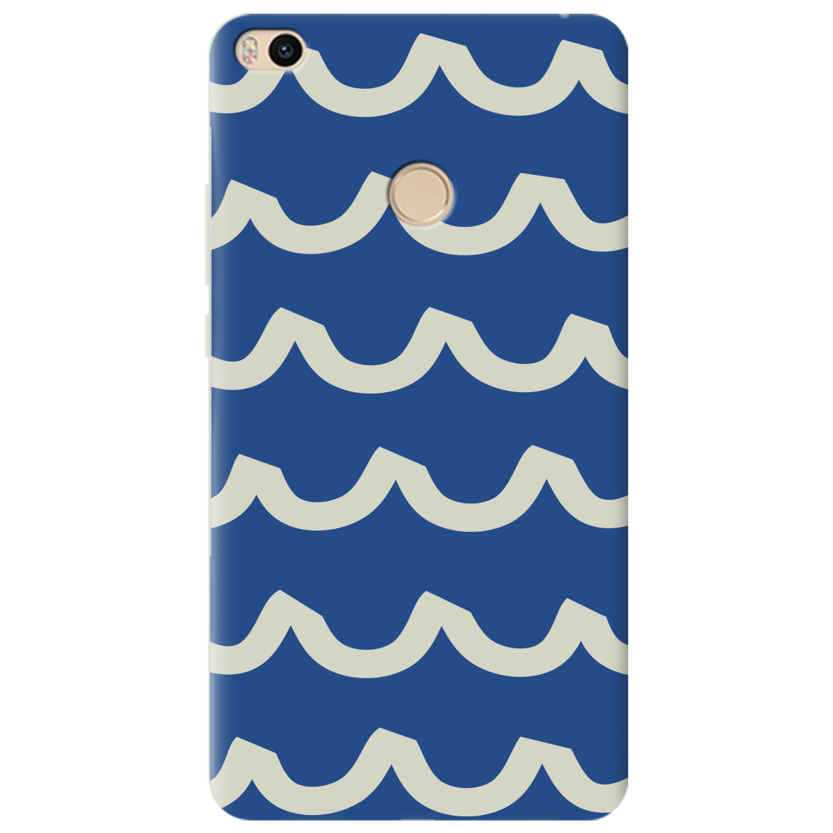 Чохол для Xiaomi Mi Max 2 напівпрозорий матовий soft touch Контур хвилі - фото 1 - Чохли для телефонів