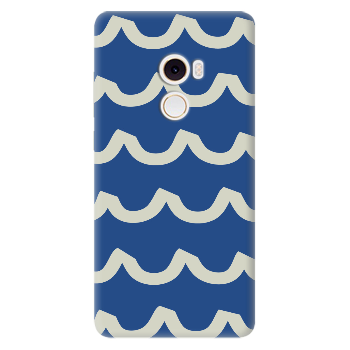 Чохол для Xiaomi Mi Mix 2 напівпрозорий матовий soft touch Контур хвилі - фото 1 - Чохли для телефонів