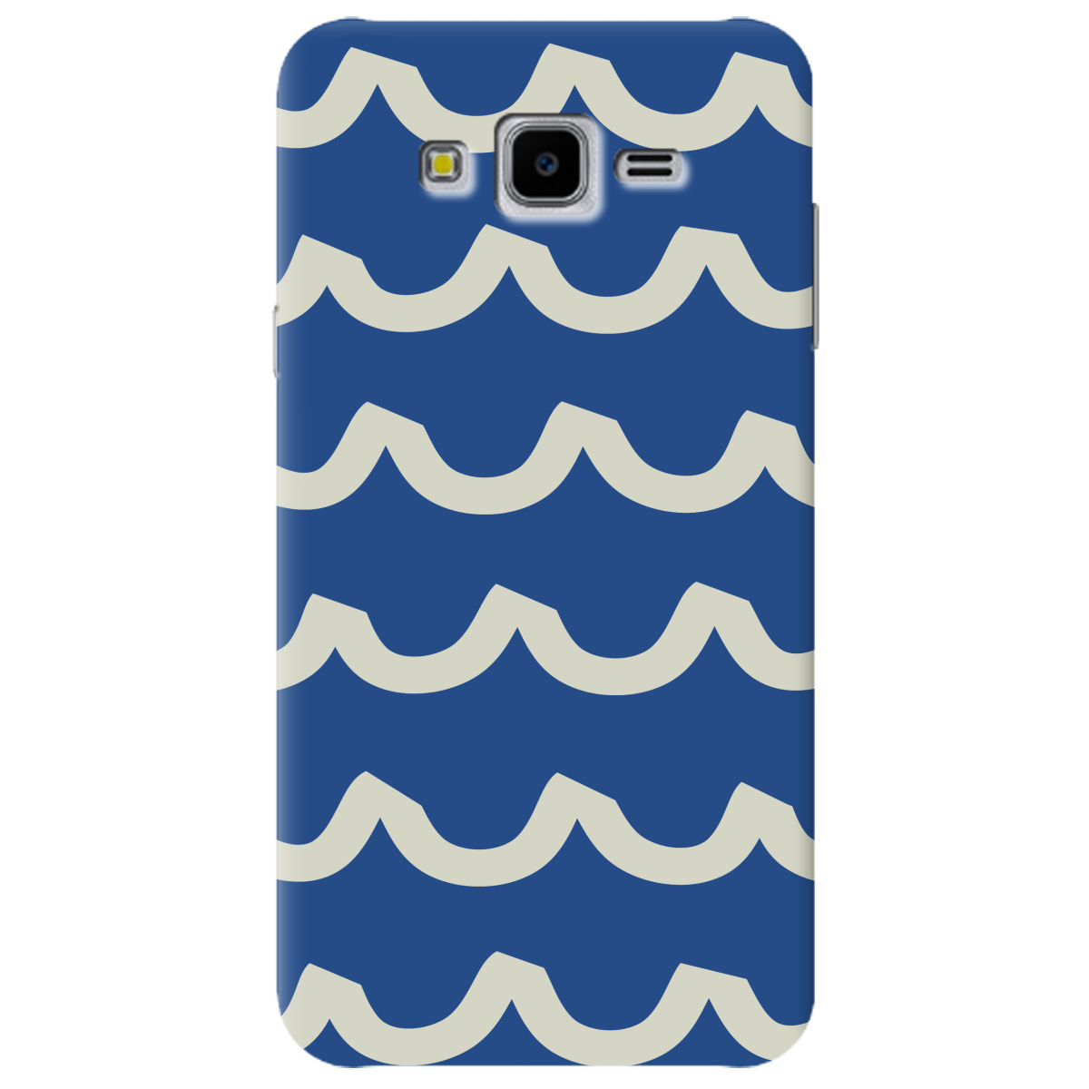 Чехол для Samsung Galaxy J7 Neo J701F / DS полупрозрачный матовый soft touch Контур волны - фото 1 - Чехлы для телефонов