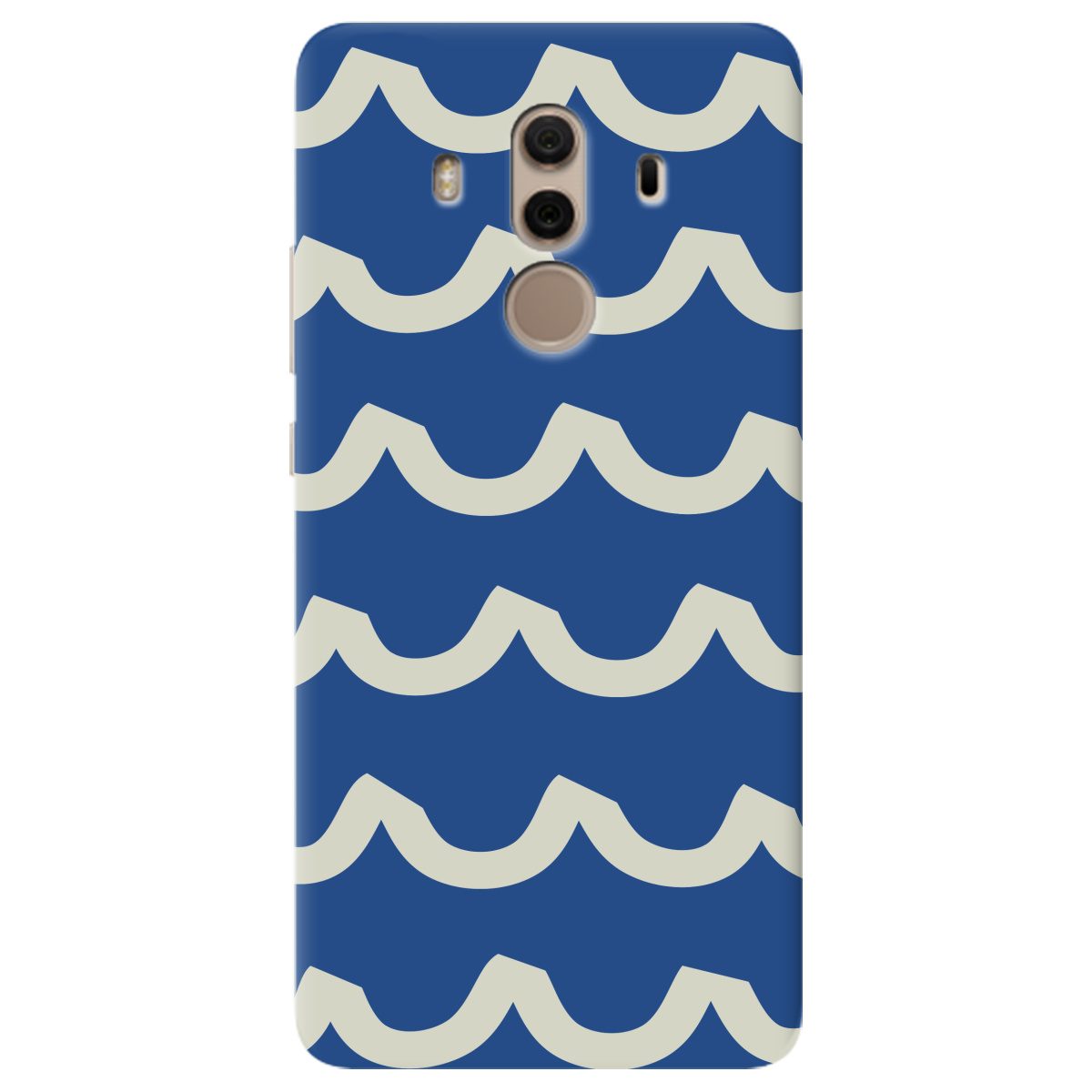 Чехол для Huawei Mate 10 Pro полупрозрачный матовый soft touch Контур волны - фото 1 - Чехлы для телефонов