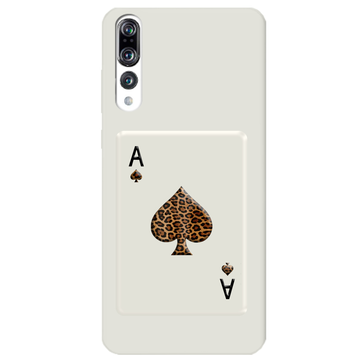 Чехол для Huawei P20 Pro полупрозрачный матовый soft touch Карта хищника - фото 1 - Чехлы для телефонов