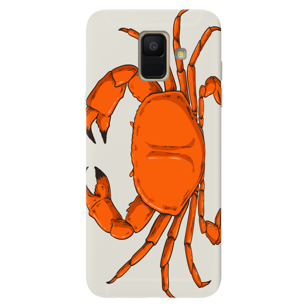 Чохол для Samsung Galaxy A6 2018 напівпрозорий матовий soft touch Підводні клешні - фото 1 Чохол для Samsung Galaxy A6 2018 напівпрозорий матовий soft touch Підводні клешні - фото 1 - Чохли для телефонів