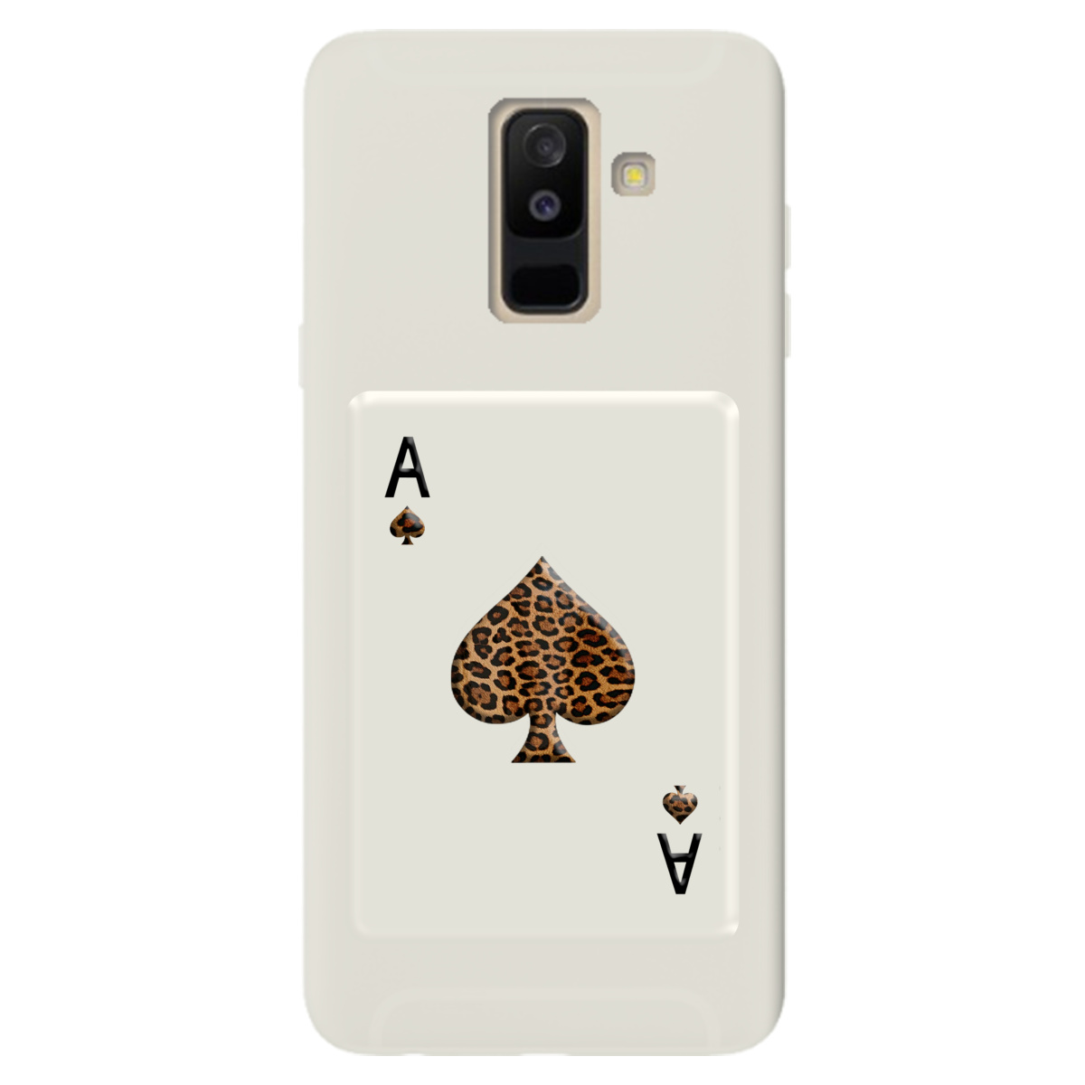 Чехол для Samsung Galaxy A6 Plus 2018 полупрозрачный матовый soft touch Карта хищника - фото 1 - Чехлы для телефонов