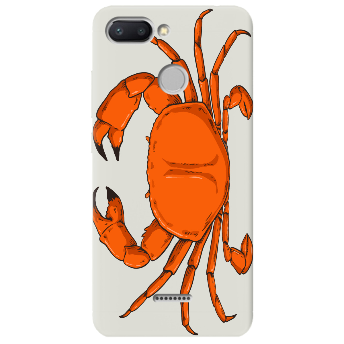 Чохол для Xiaomi Redmi 6 напівпрозорий матовий soft touch Підводні клешні - фото 1 - Чохли для телефонів