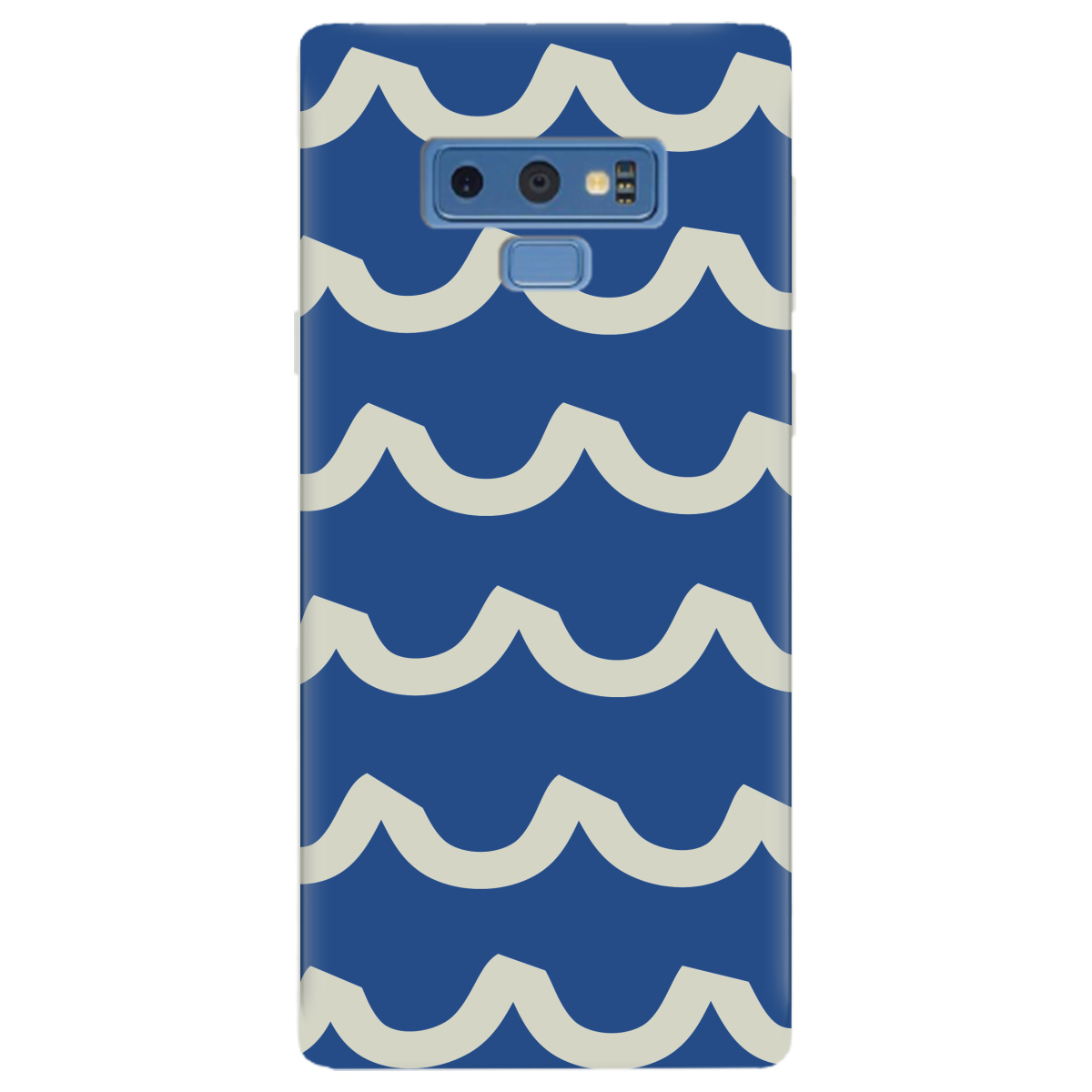 Чохол для Samsung Galaxy Note 9 напівпрозорий матовий soft touch Контур хвилі - фото 1 - Чохли для телефонів