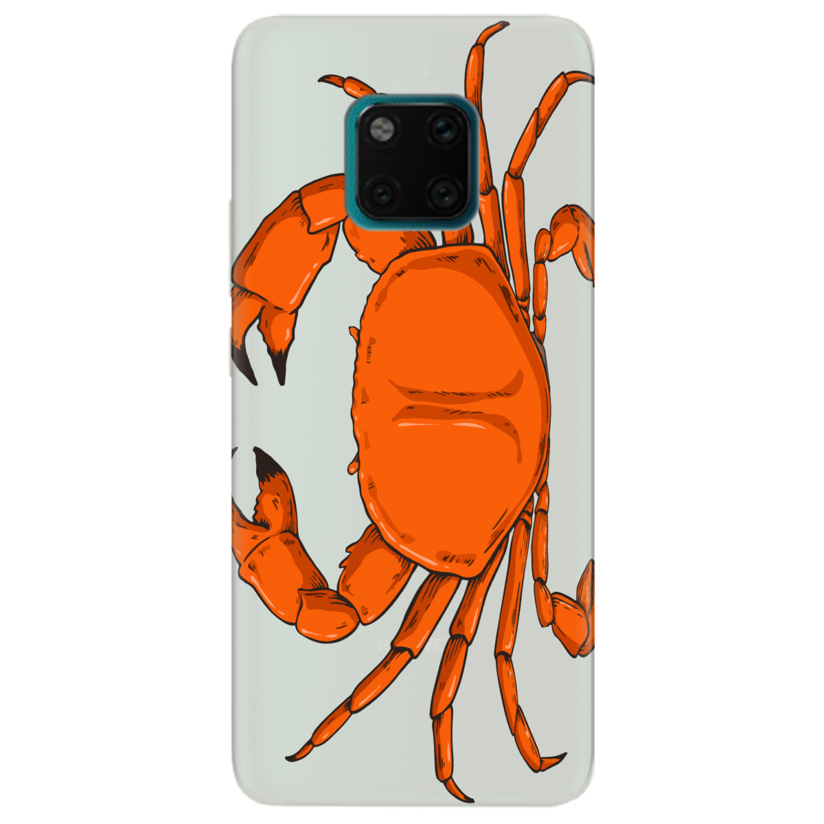 Чохол для Huawei Mate 20 Pro напівпрозорий матовий soft touch Підводні клешні - фото 1 Чохол для Huawei Mate 20 Pro напівпрозорий матовий soft touch Підводні клешні - фото 1 - Чохли для телефонів