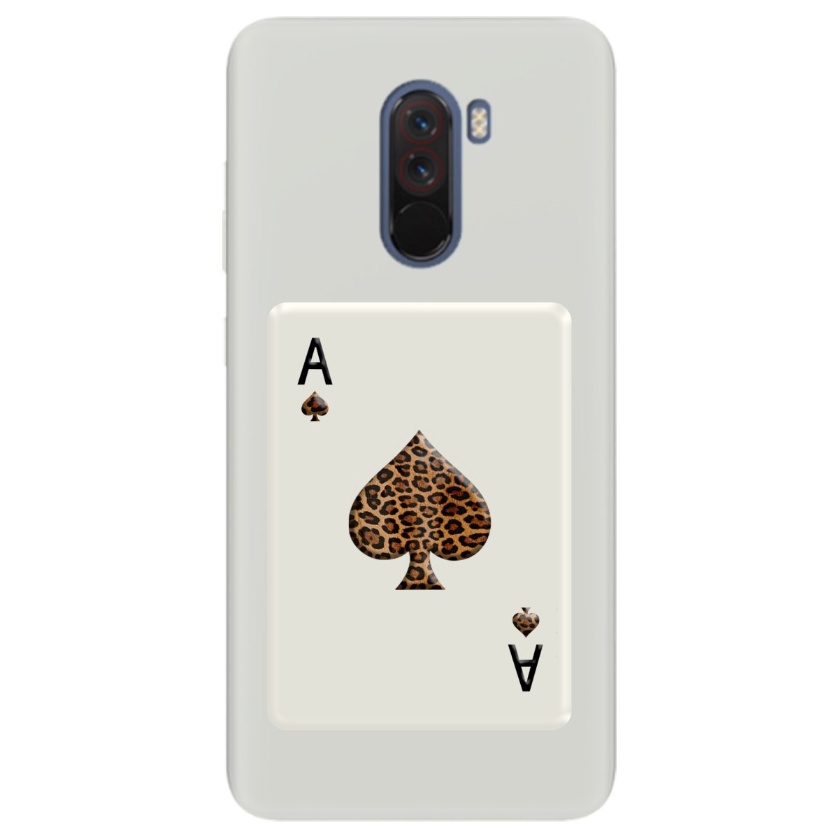 Чехол для Xiaomi Pocophone F1 полупрозрачный матовый soft touch Карта хищника - фото 1 - Чехлы для телефонов