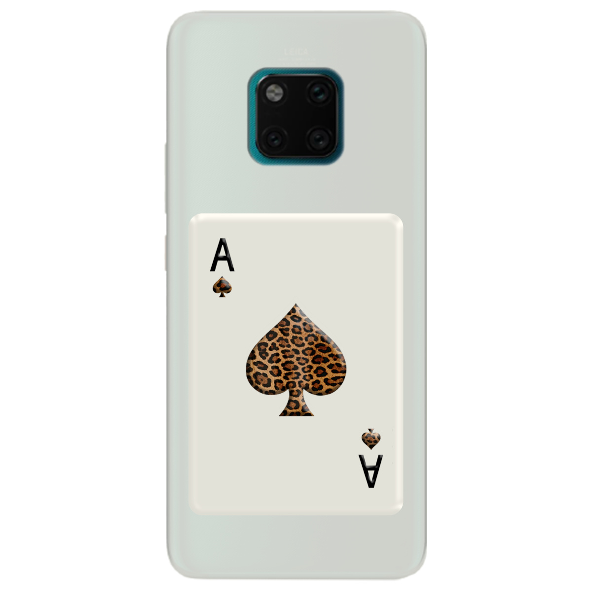 Чехол для Huawei Mate 20 Pro полупрозрачный матовый soft touch Карта хищника - фото 1 - Чехлы для телефонов