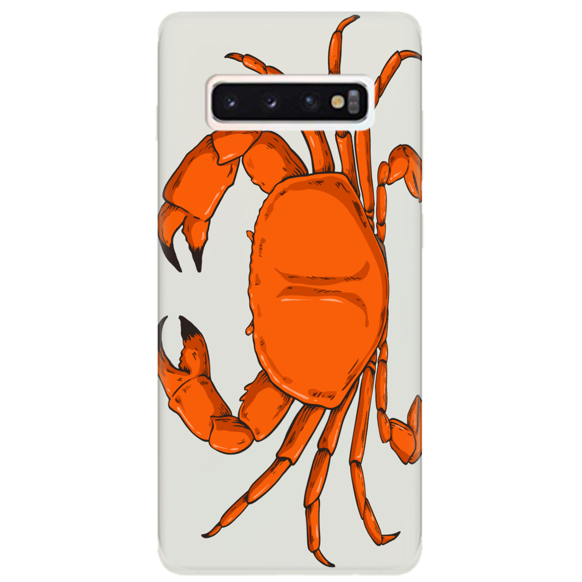 Чохол для Samsung Galaxy S10 напівпрозорий матовий soft touch Підводні клешні - фото 1 - Чохли для телефонів