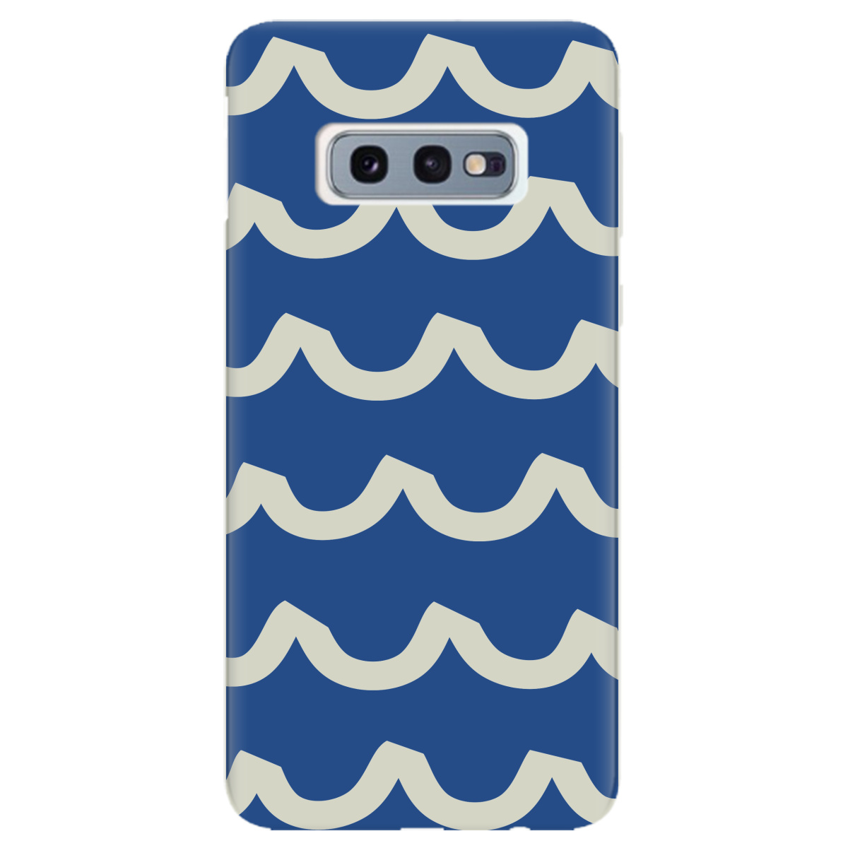 Чехол для Samsung Galaxy S10e полупрозрачный матовый soft touch Контур волны - фото 1 - Чехлы для телефонов