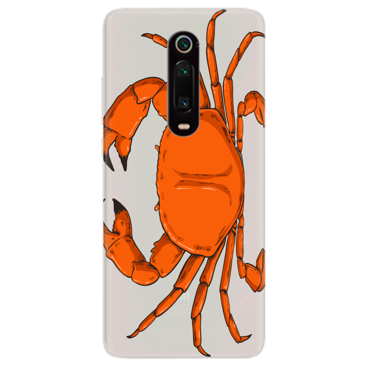 Чохол для Xiaomi Mi 9T Pro напівпрозорий матовий soft touch Підводні клешні - фото 1 - Чохли для телефонів