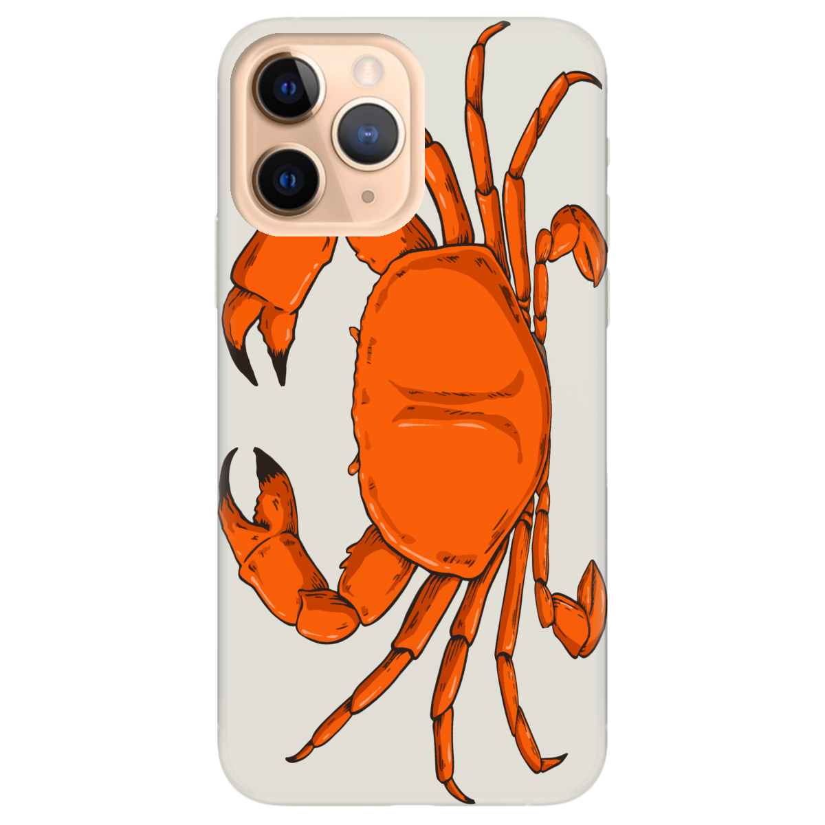 Чохол для Apple iPhone 11 Pro напівпрозорий матовий soft touch Підводні клешні - фото 1 - Чохли для телефонів