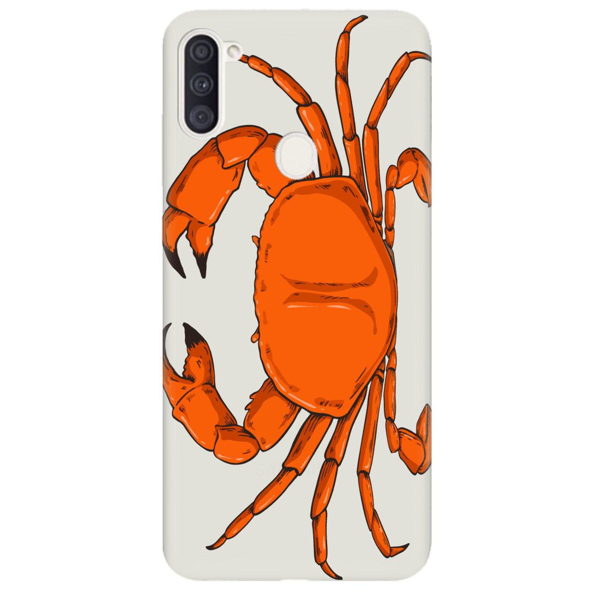 Чохол для Samsung Galaxy A11 напівпрозорий матовий soft touch Підводні клешні - фото 1 - Чохли для телефонів