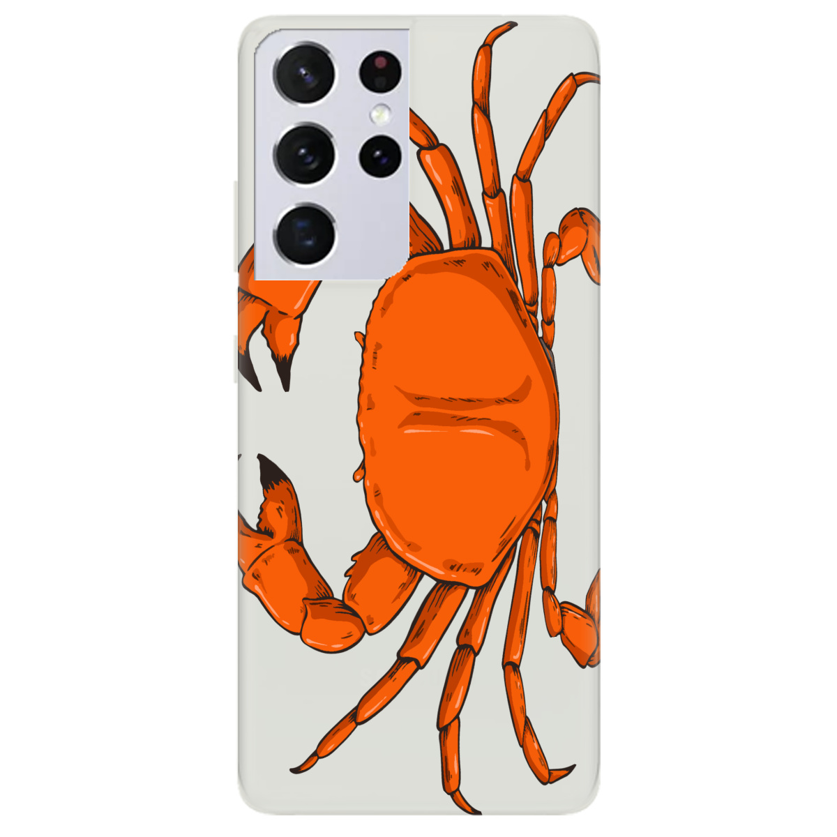 Чохол для Samsung Galaxy S21 Ultra напівпрозорий матовий soft touch Підводні клешні - фото 1 Чохол для Samsung Galaxy S21 Ultra напівпрозорий матовий soft touch Підводні клешні - фото 1 - Чохли для телефонів