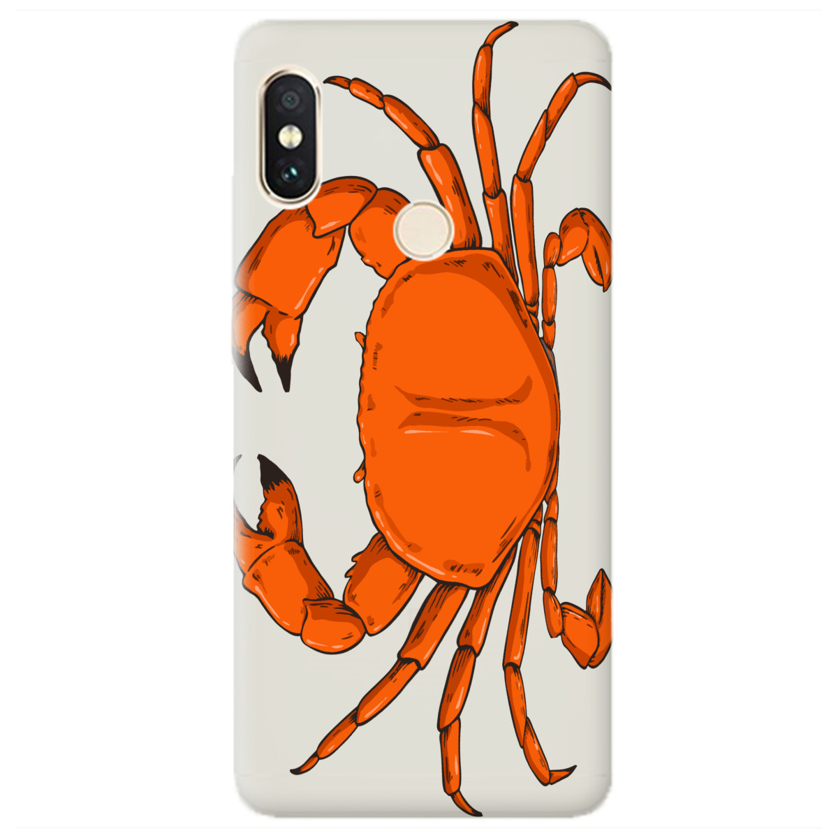 Чохол для Xiaomi Redmi Note 5 напівпрозорий матовий soft touch Підводні клешні - фото 1 - Чохли для телефонів