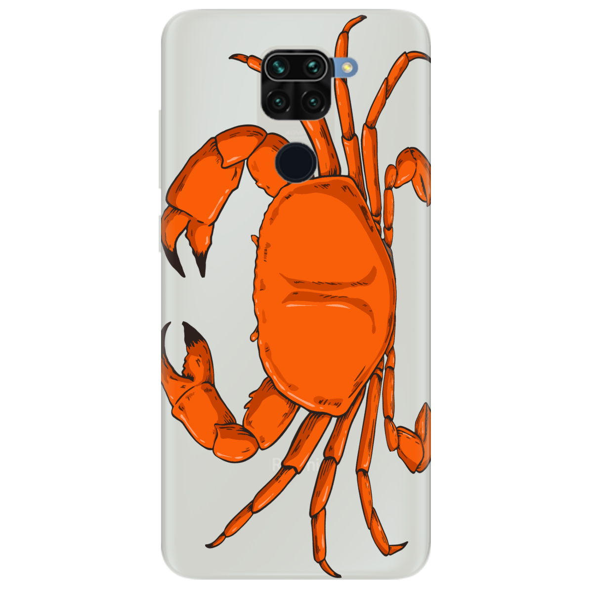 Чехол для Xiaomi Redmi Note 9 полупрозрачный матовый soft touch Подводные клешни - фото 1 Чехол для Xiaomi Redmi Note 9 полупрозрачный матовый soft touch Подводные клешни - фото 1 - Чехлы для телефонов