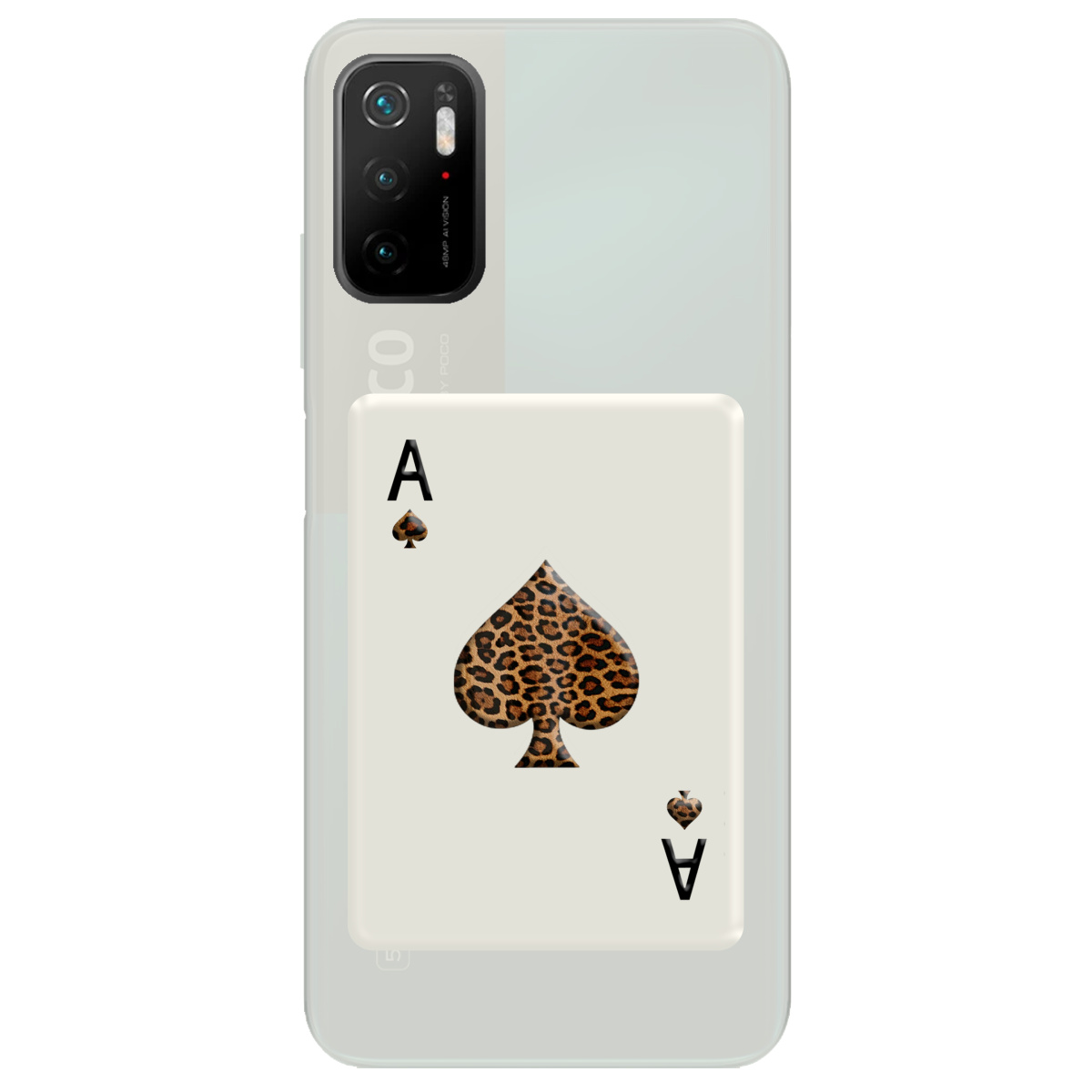 Чохол для Xiaomi Poco M3 Pro напівпрозорий матовий soft touch Карта хижака - фото 1 - Чохли для телефонів