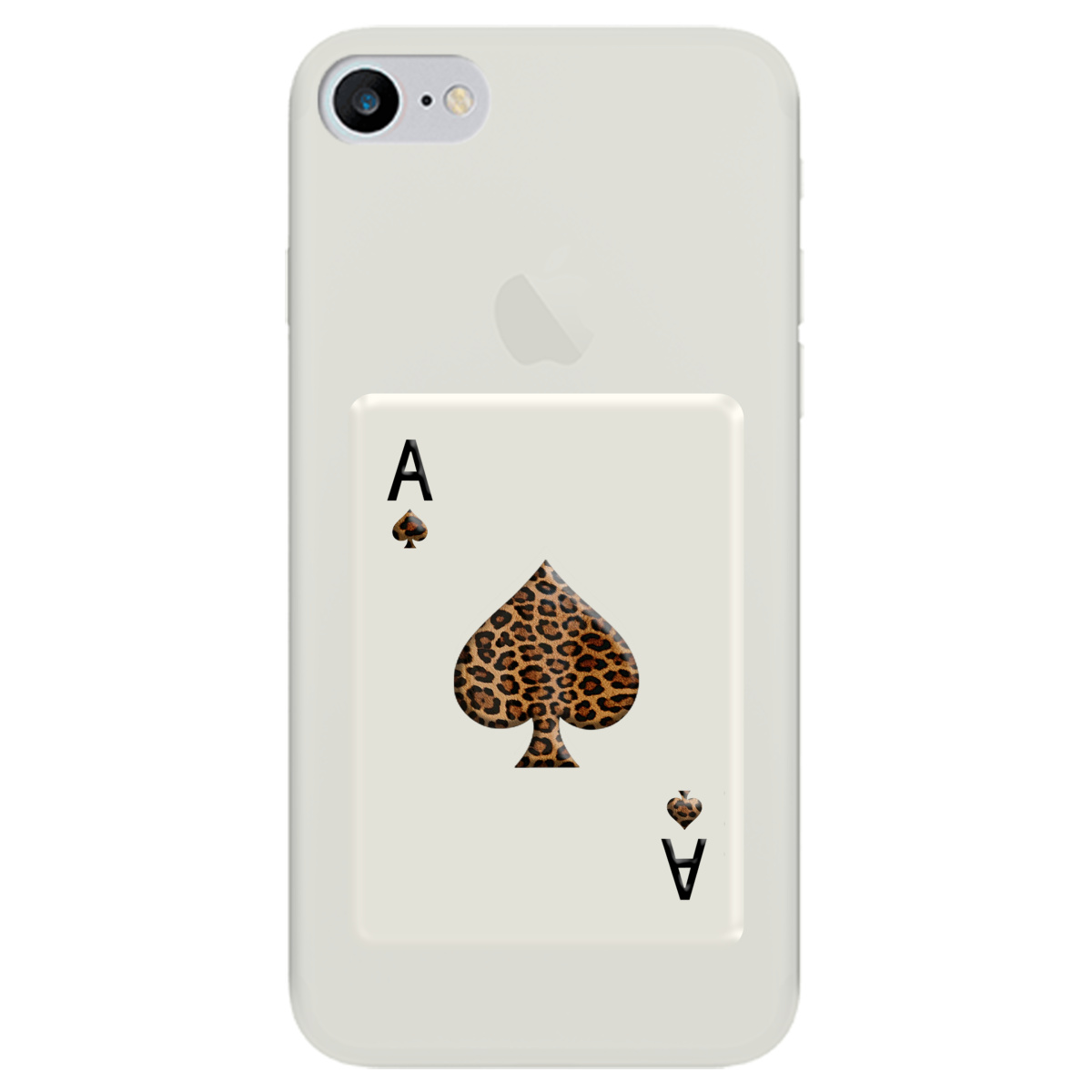 Чехол для Apple iPhone 8 полупрозрачный матовый soft touch Карта хищника - фото 1 - Чехлы для телефонов