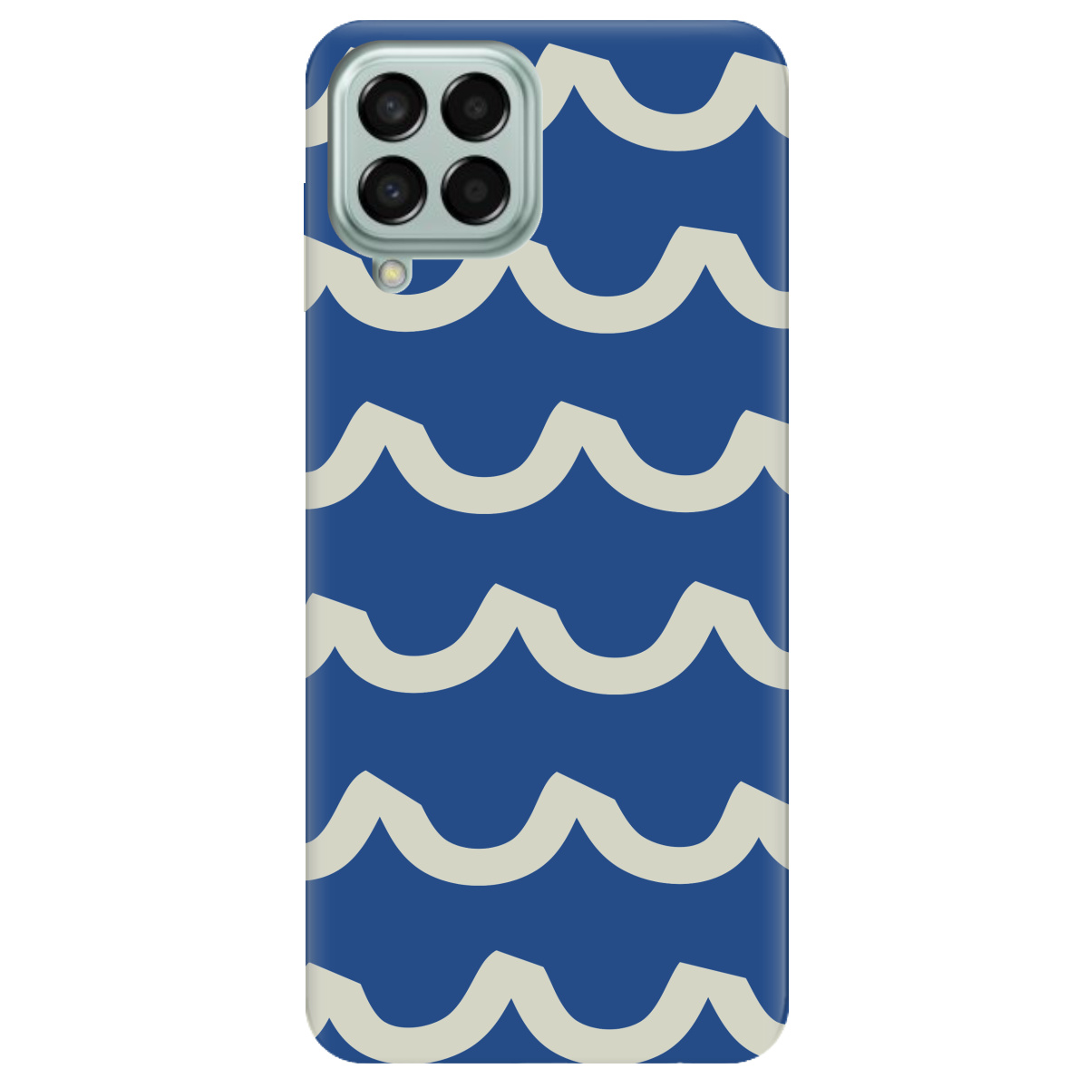 Чехол для Samsung Galaxy M53 полупрозрачный матовый soft touch Контур волны - фото 1 - Чехлы для телефонов