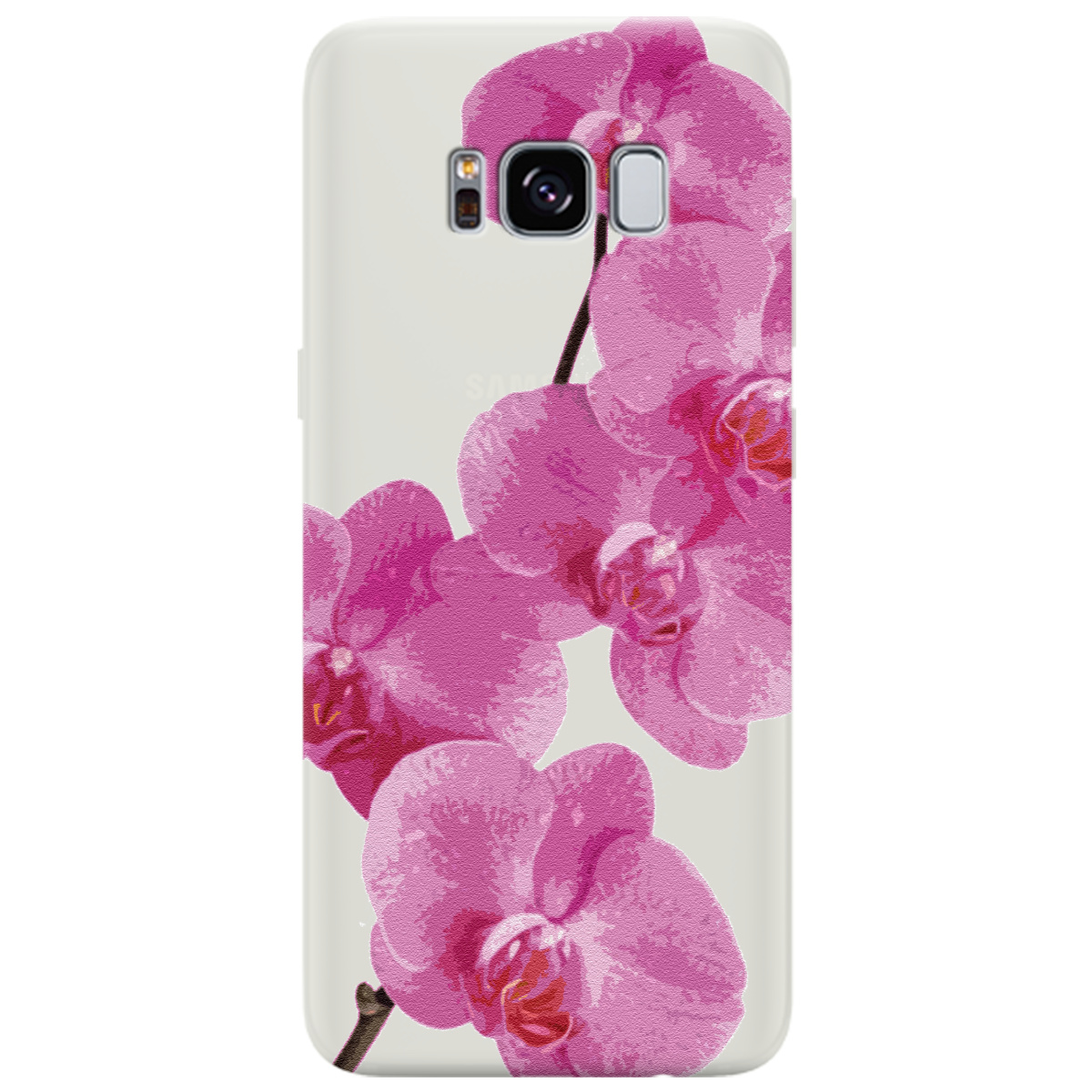 Чохол для Samsung Galaxy S8 напівпрозорий матовий soft touch Рожевий шарм - фото 1 - Чохли для телефонів