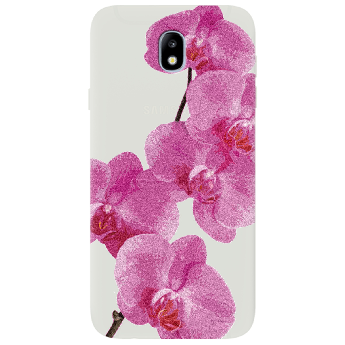 Чохол для Samsung Galaxy J7 2017 напівпрозорий матовий soft touch Рожевий шарм - фото 1 - Чохли для телефонів