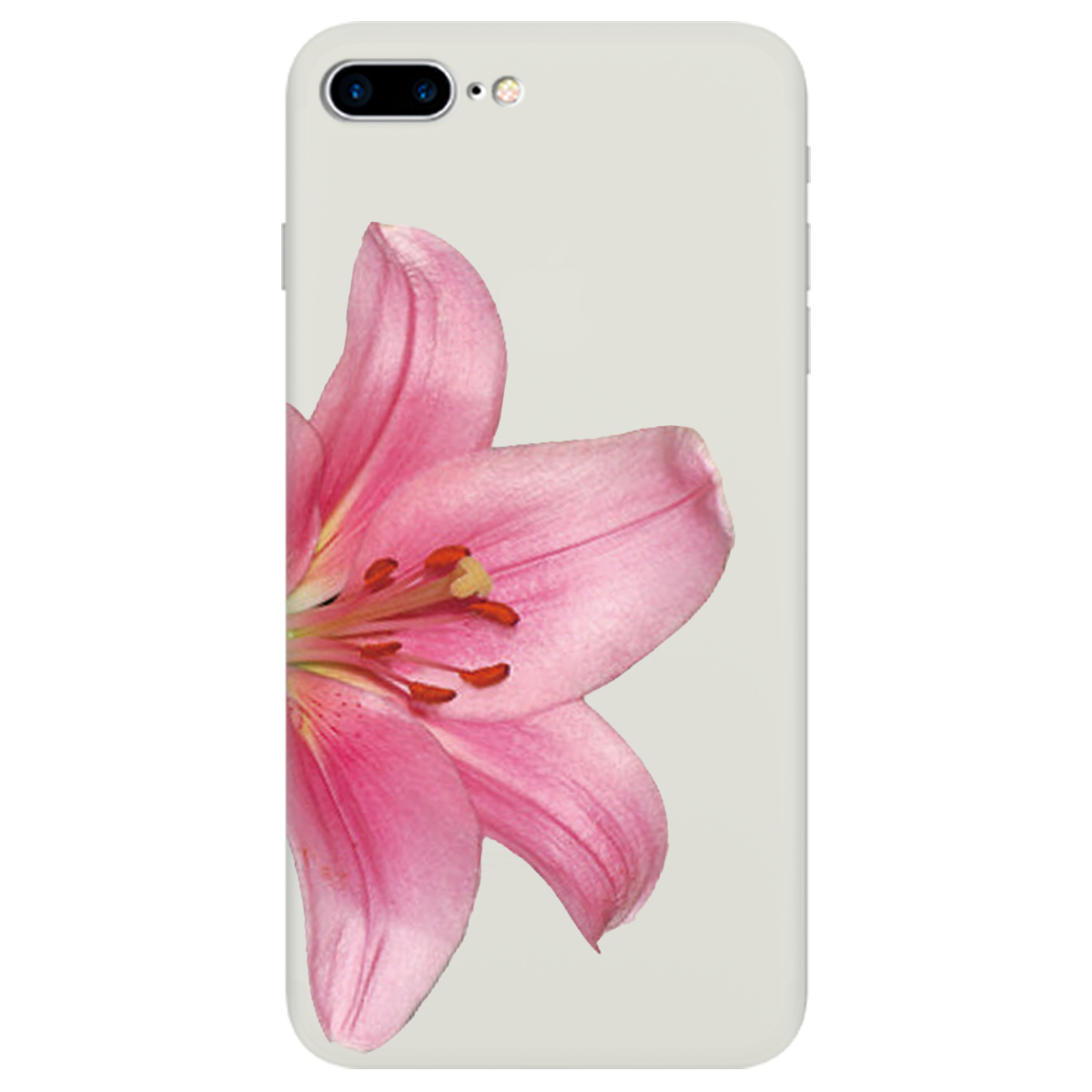 Чохол для Apple iPhone 8 Plus напівпрозорий матовий soft touch Магія квітки - фото 1 - Чохли для телефонів