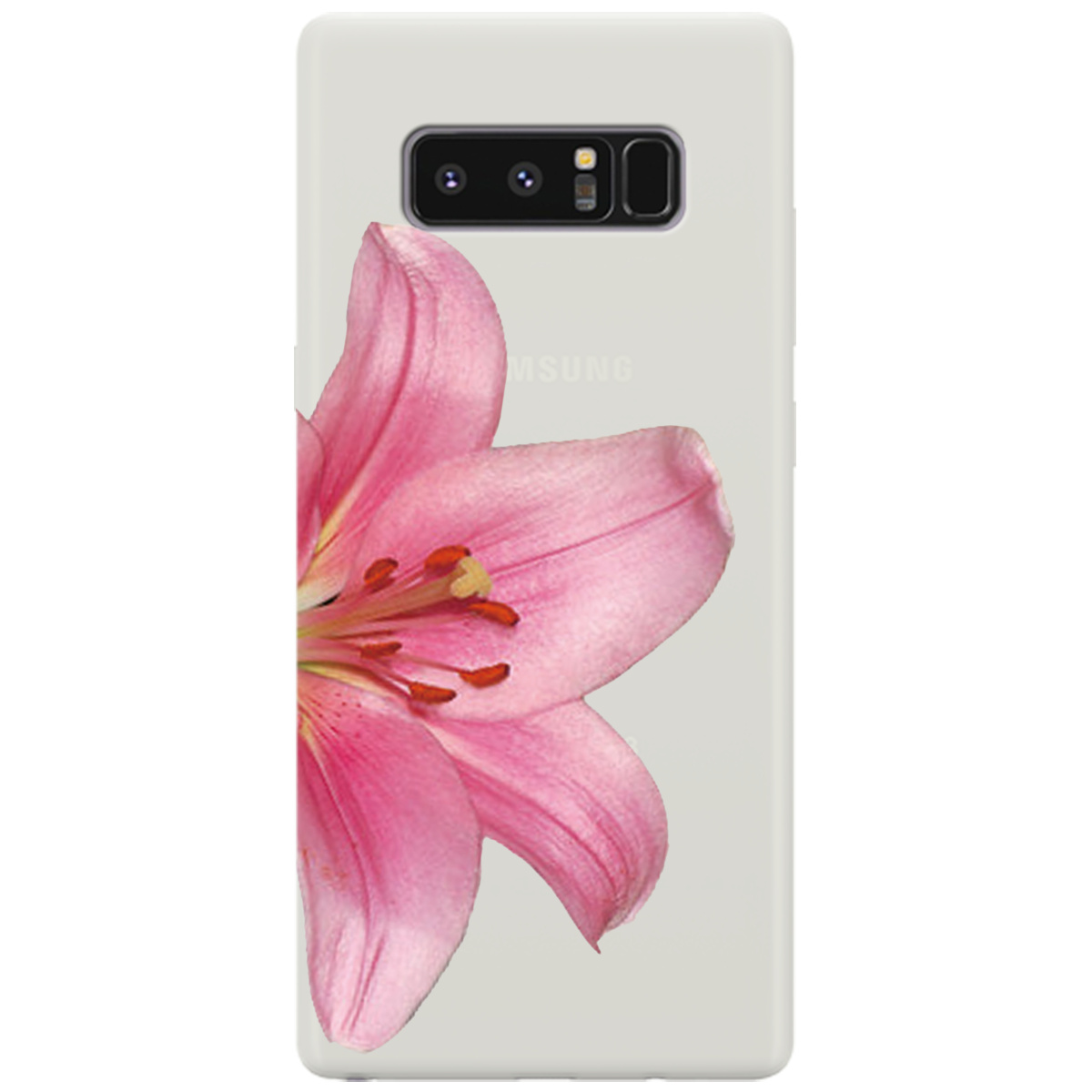 Чохол для Samsung Galaxy Note 8 напівпрозорий матовий soft touch Магія квітки - фото 1 - Чохли для телефонів