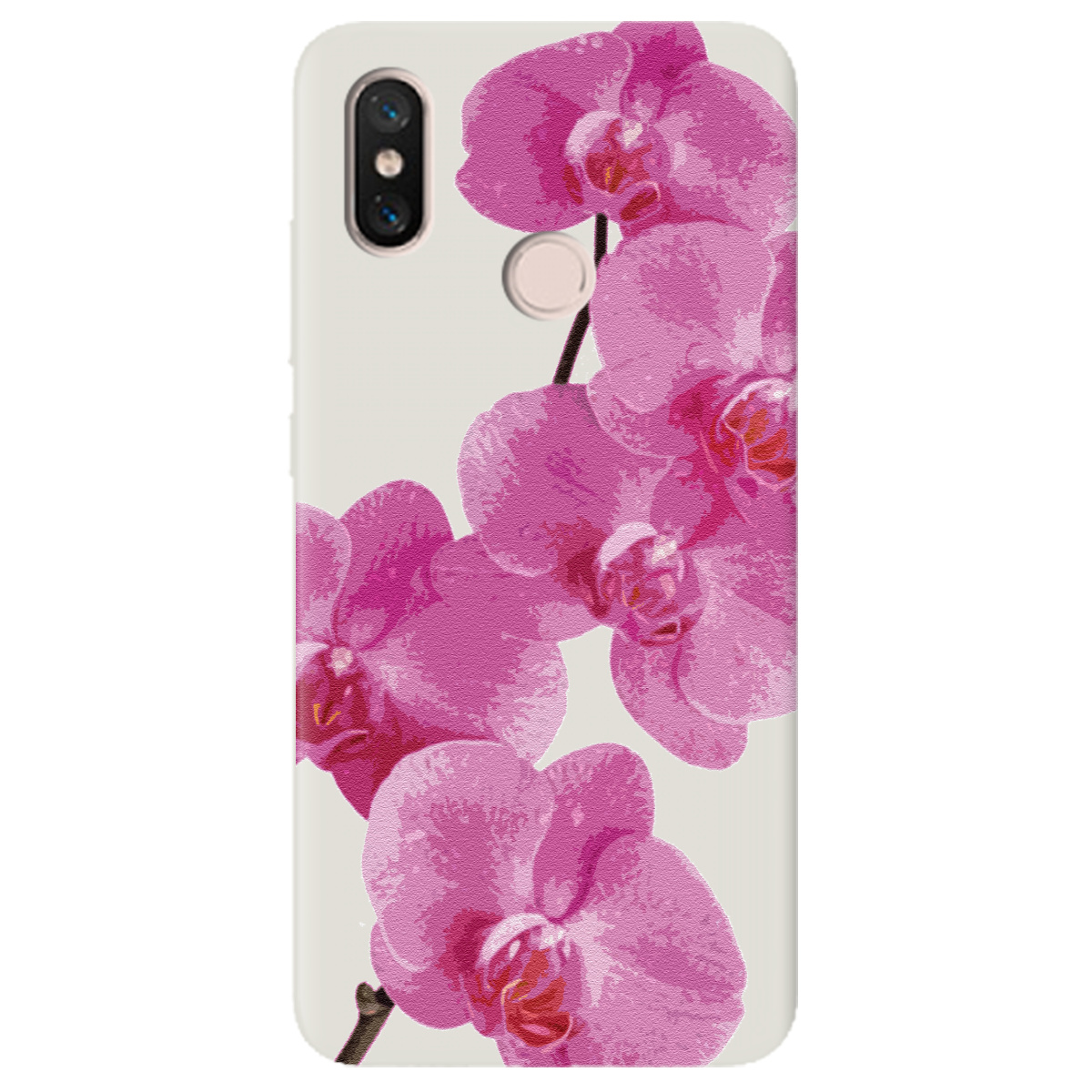 Чехол для Xiaomi Mi 8 полупрозрачный матовый soft touch Розовый шарм - фото 1 - Чехлы для телефонов