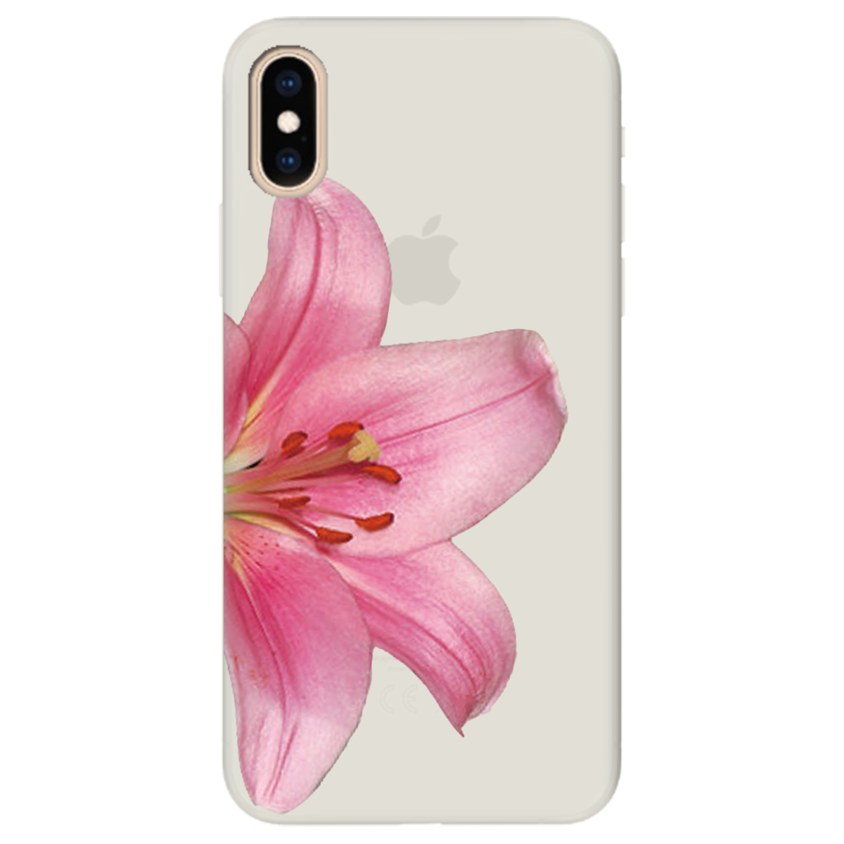 Чехол для Apple iPhone XS полупрозрачный матовый soft touch Магия цветка - фото 1 - Чехлы для телефонов