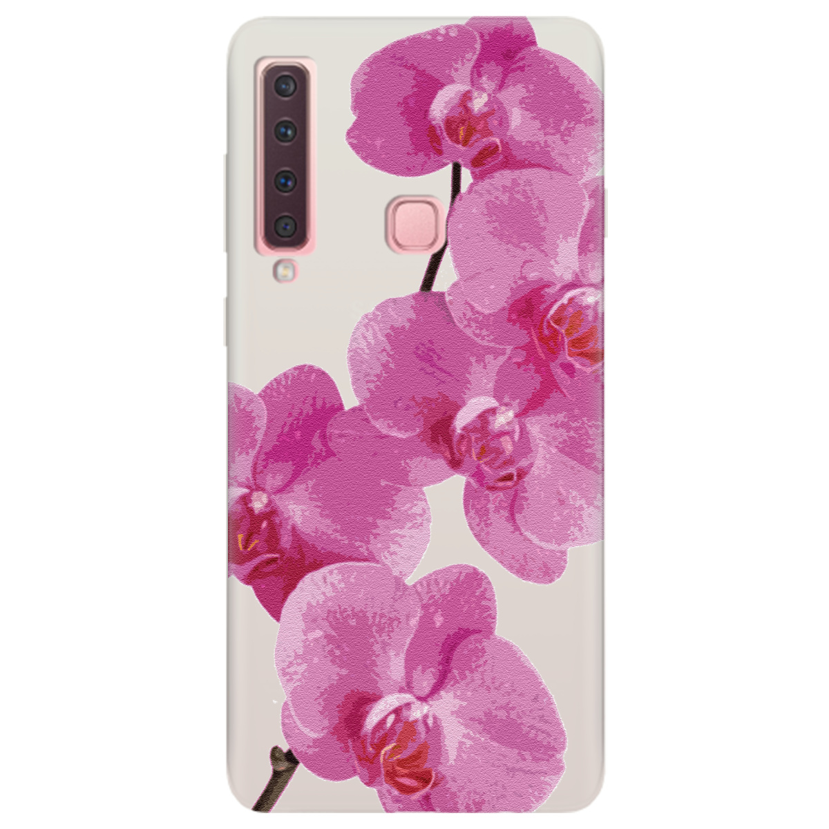 Чохол для Samsung Galaxy A9 2018 напівпрозорий матовий soft touch Рожевий шарм - фото 1 - Чохли для телефонів