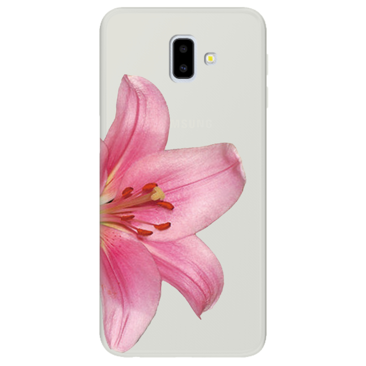 Чохол для Samsung Galaxy J6 Plus 2018 напівпрозорий матовий soft touch Магія квітки - фото 1 - Чохли для телефонів