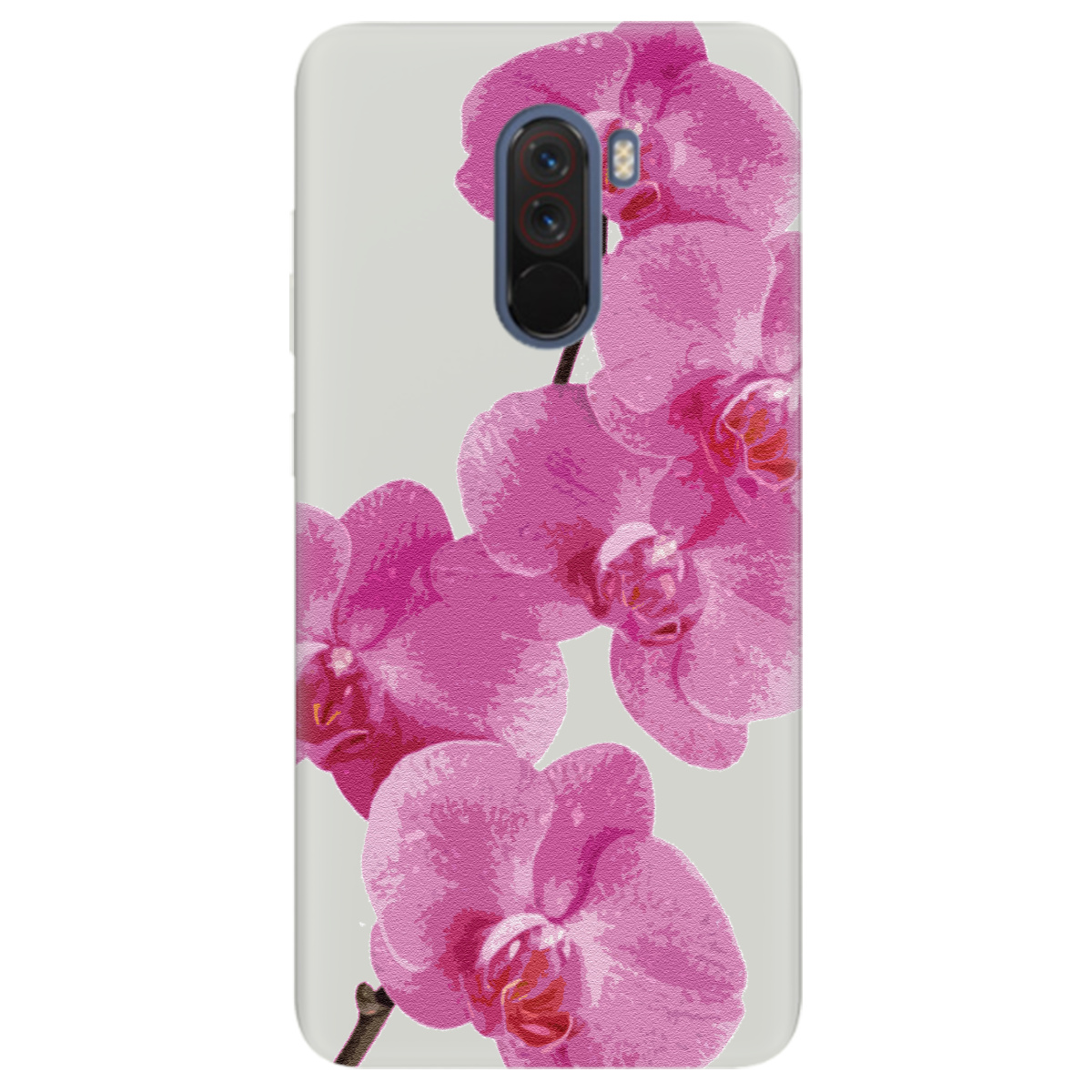 Чехол для Xiaomi Pocophone F1 полупрозрачный матовый soft touch Розовый шарм - фото 1 - Чехлы для телефонов