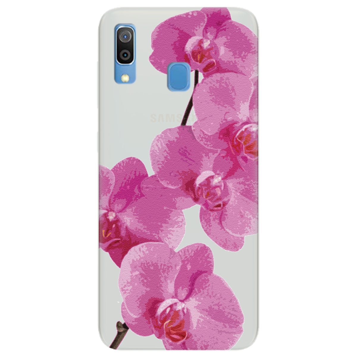 Чохол для Samsung Galaxy A30 напівпрозорий матовий soft touch Рожевий шарм - фото 1 - Чохли для телефонів