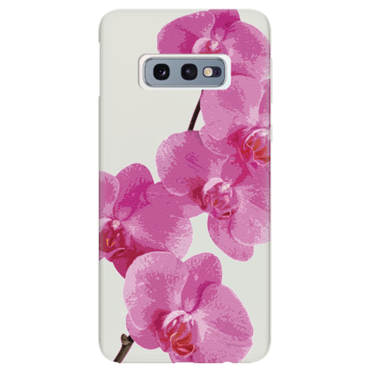 Чехол для Samsung Galaxy S10e полупрозрачный матовый soft touch Розовый шарм - фото 1 - Чехлы для телефонов